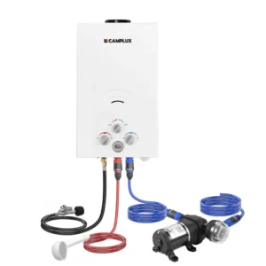 Camplux outdoor hot water shower