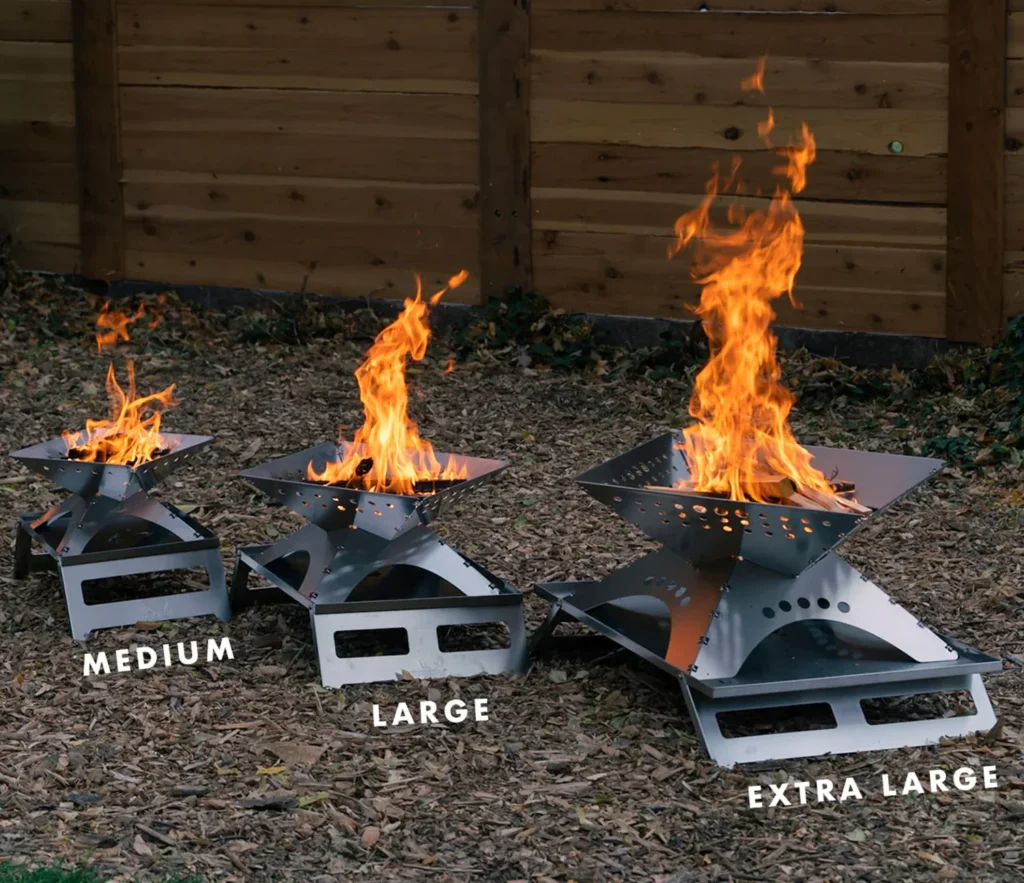 Winnerwell Flatfold Fire Pit size